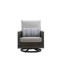 Load image into Gallery viewer, Bungalow - Patio Swivel Club Chair With Accent Pillow (Set of 2) - Gray
