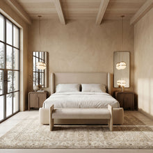 Load image into Gallery viewer, Hickory - Fabric Upholstered Bench - Natural Frame
