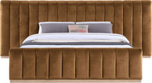 Load image into Gallery viewer, Amara - Velvet Upholstered Bed
