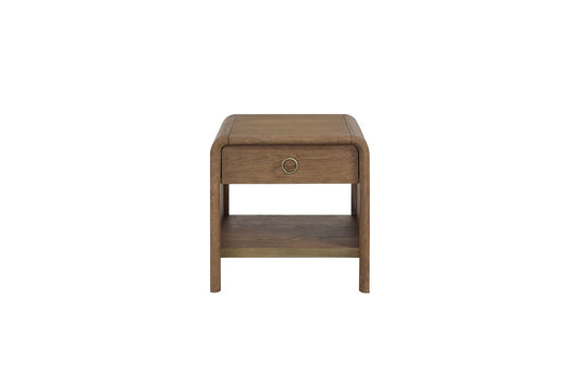 Elure - Waterfall End Table - Latte