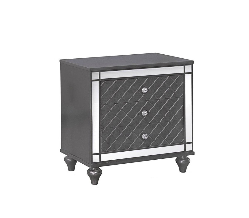 Crown Mark Refino Nightstand in Gray B1670-2 image
