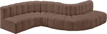 Load image into Gallery viewer, Arc - Faux Leather 6 Piece Curved Modular Sofa
