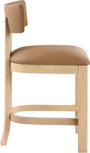 Load image into Gallery viewer, Lavrin - Vegan Leather Counter Stool (Set of 2) - Natural Base
