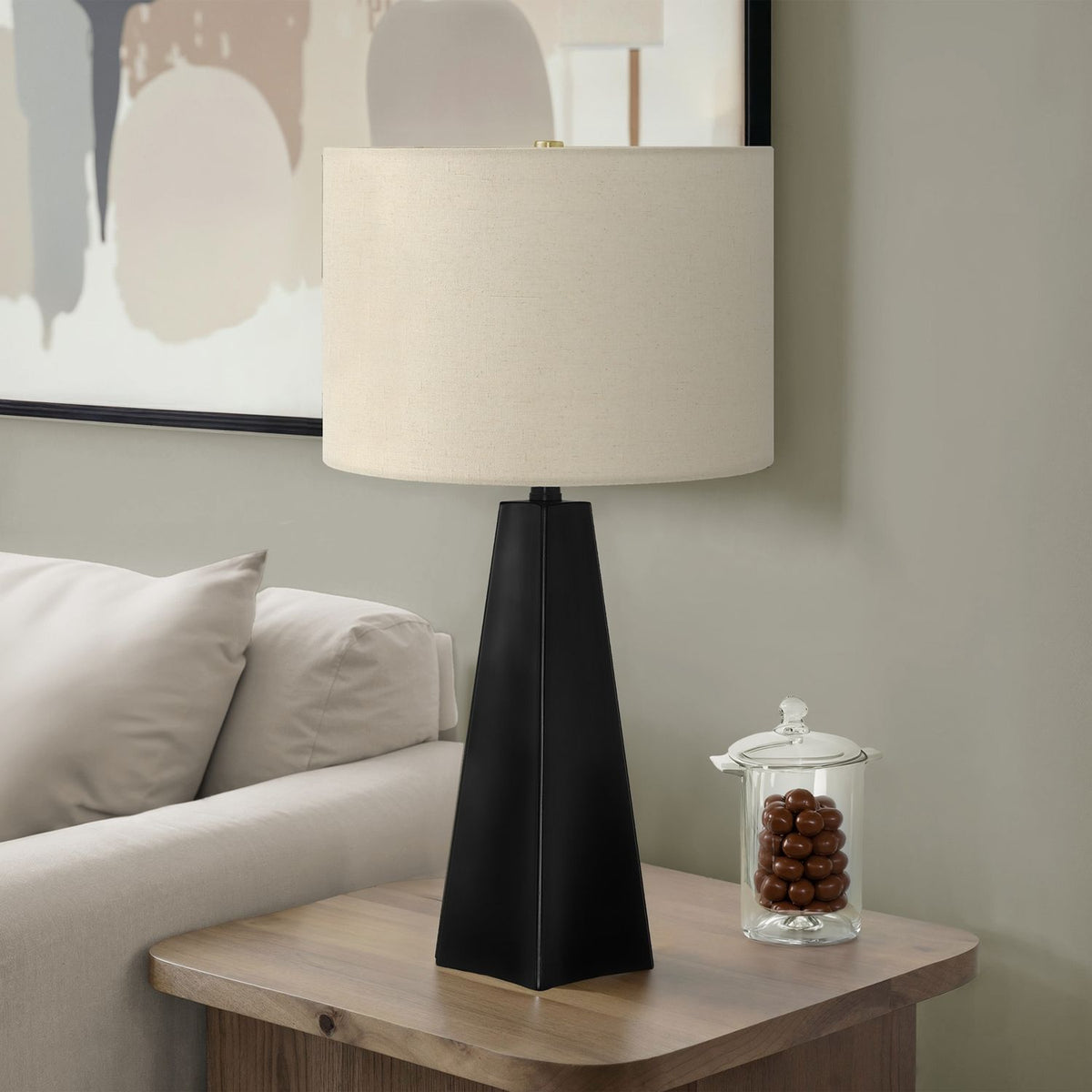 Lighting, Table Lamp, Resin, Modern - Black - Ego Home Furniture