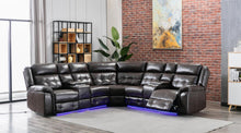 Load image into Gallery viewer, U31 - 3 Piece Power Reclining Sectional - Brown
