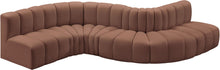 Load image into Gallery viewer, Arc - Faux Leather 6 Piece Curved Modular Sofa
