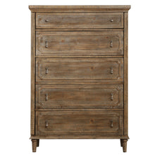 Load image into Gallery viewer, 5 Drawer Chest With Construction - Taupe
