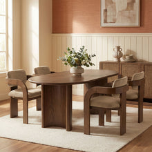 Load image into Gallery viewer, Cedra - Velvet Performance Fabric Upholstered Dining Chair (Set of 2) - Brown Frame
