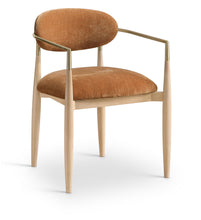 Load image into Gallery viewer, Riccio - Fabric Dining Arm Chair (Set of 2) - Natural Frame
