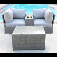 Load image into Gallery viewer, Comfortable Modern Patio Rattan Sectional Set With Cushions
