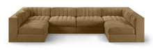 Load image into Gallery viewer, Rummi - Armless Velvet Performance Fabric Upholstered 6 Piece Modular Sectional
