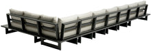 Load image into Gallery viewer, Maldives - 7 Piece Water Resistant Outdoor Patio Modular Sectional With Gray Base

