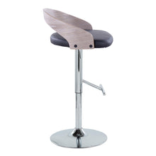 Load image into Gallery viewer, Grotto - Contemporary Adjustable Height Barstool With Swivel With Straight T Footrest (Set of 2)
