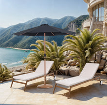 Load image into Gallery viewer, Fiji - Aluminum Patio Umbrella With Round Teak Base
