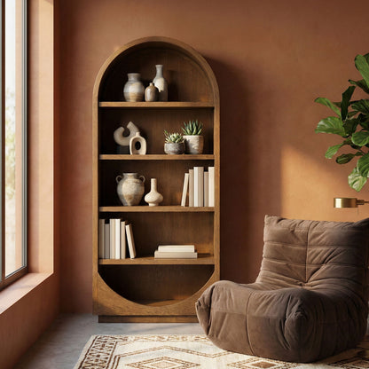 Hearth - Oak Veneer And Solid Wood Bookcase