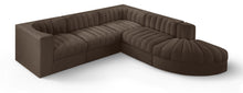 Load image into Gallery viewer, Rummi - Velvet Performance Fabric Upholstered 5 Piece Modular Sectional
