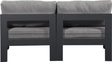 Load image into Gallery viewer, Nizuc - Outdoor Patio 2 Seat Armless Modular Sofa With Gray Frame
