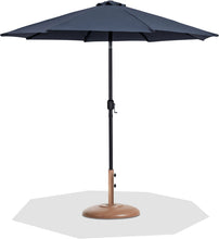 Load image into Gallery viewer, Fiji - Aluminum Patio Umbrella With Round Teak And Black Base

