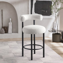 Load image into Gallery viewer, Bordeaux - Stool With Black Legs (Set of 2)
