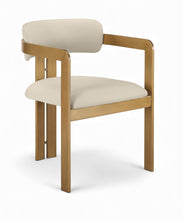 Load image into Gallery viewer, Aurum - Vegan Leather Upholstered Dining Chair With Brushed Brass Base (Set of 2)
