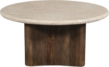 Load image into Gallery viewer, Pietra - Travertine And Mango Wood Table
