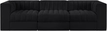Load image into Gallery viewer, Rummi - Velvet Performance Fabric Upholstered 3 Piece Modular Sofa
