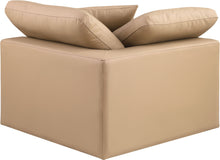 Load image into Gallery viewer, Comfy - Faux Leather Corner Chair - Tan
