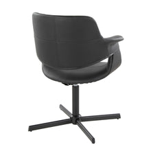 Load image into Gallery viewer, Vintage Flair - Mid-Century Modern Swivel Chair With X - Pedestal - Black
