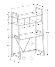 Load image into Gallery viewer, Computer Desk For Home Office, Laptop, Leaning, Storage Shelves, Contemporary &amp; Modern - White

