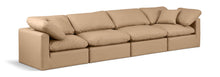 Load image into Gallery viewer, Indulge - Faux Leather 4 Piece Modular Sofa - Tan
