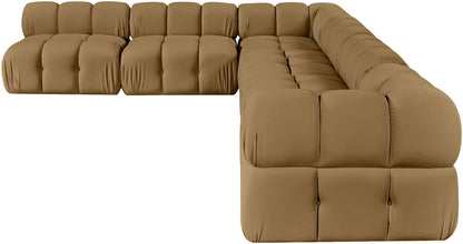 Orin - Velvet 6 Piece Modular L-Shaped Sectional