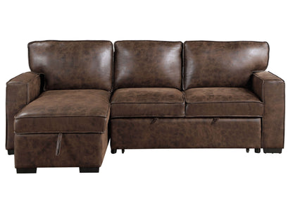 U0203 - Reversible Sofa Bed With USB - Coffee