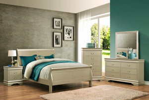 Crown Mark Louis Philip Mirror in Champagne
