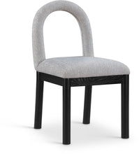 Load image into Gallery viewer, Conrad - Linen Dining Chair With Black Legs
