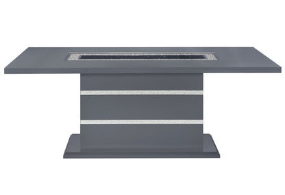 Monaco - Dining Table Column - Dark Gray