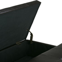 Load image into Gallery viewer, Dover - Square Coffee Table Storage Ottoman - Tanners Brown
