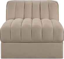 Load image into Gallery viewer, Rummi - Velvet Performance Fabric Upholstered Modular Armless Chair
