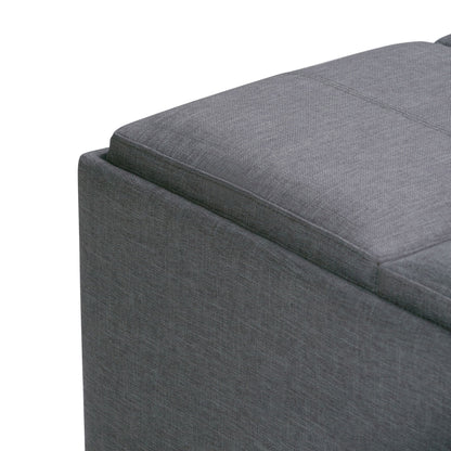 Avalon - Square Coffee Table, Storage Ottoman - Ego Home Furniture