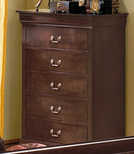 Load image into Gallery viewer, Crown Mark Furniture Louis Philip Drawer Chest in Dark Cherry
