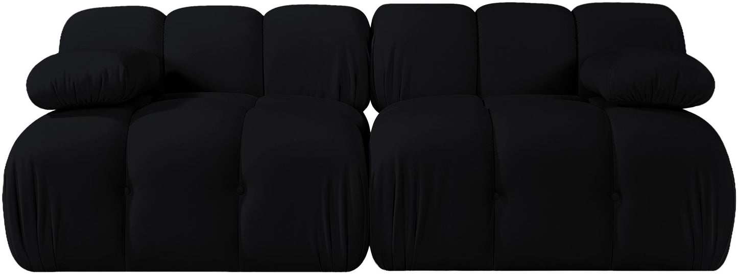 Orin - Velvet Performance Fabric Upholstered 2 Piece Modular Sofa