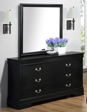 Load image into Gallery viewer, Crown Mark Furniture Louis Philip Dresser Mirror in Black
