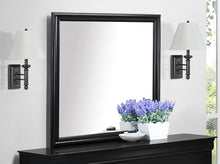 Load image into Gallery viewer, Crown Mark Furniture Louis Philip Dresser Mirror in Black
