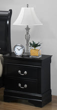 Load image into Gallery viewer, Crown Mark Furniture Louis Philip Nightstand in Black
