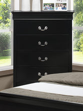 Load image into Gallery viewer, Crown Mark Furniture Louis Philip Drawer Chest in Black

