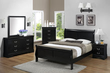 Load image into Gallery viewer, Crown Mark Furniture Louis Philip Dresser Mirror in Black
