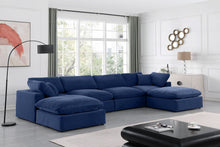 Load image into Gallery viewer, Comfy - 6 Piece Velvet Modular Double Chaise Sectional
