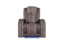 Load image into Gallery viewer, U8000 - Power Recliner With Power Headrest &amp; LED Light - Brown
