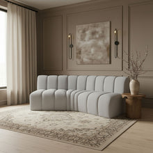 Load image into Gallery viewer, Arc - Boucle Fabric 3 Piece Modular Corner Sofa
