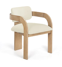 Load image into Gallery viewer, Cedra - Velvet Performance Fabric Upholstered Dining Chair (Set of 2) - Natural Frame
