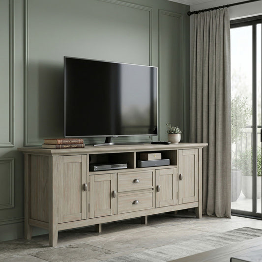Redmond - TV Media Stand - Distressed Gray - Ego Home Furniture